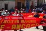 Maestros marcharon contra la corrupción en Ancash