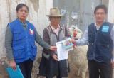 Jacinta Muñóz fue visitada por representantes de la Oficina Defensorial de Áncash