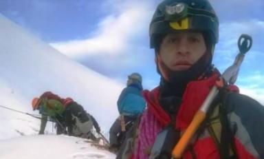 Uno de los montañistas ecuatorianos fallecidos en el nevado Huascarán, en Áncash. Foto: Andina