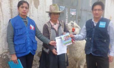 Jacinta Muñóz fue visitada por representantes de la Oficina Defensorial de Áncash